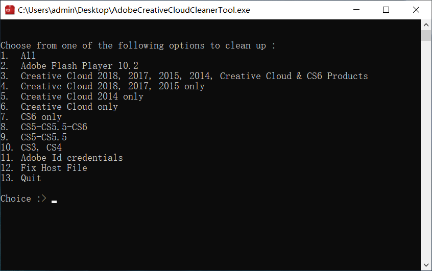 instaling Adobe Creative Cloud Cleaner Tool 4.3.0.434