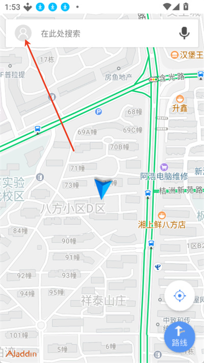 e���е�ͼapp